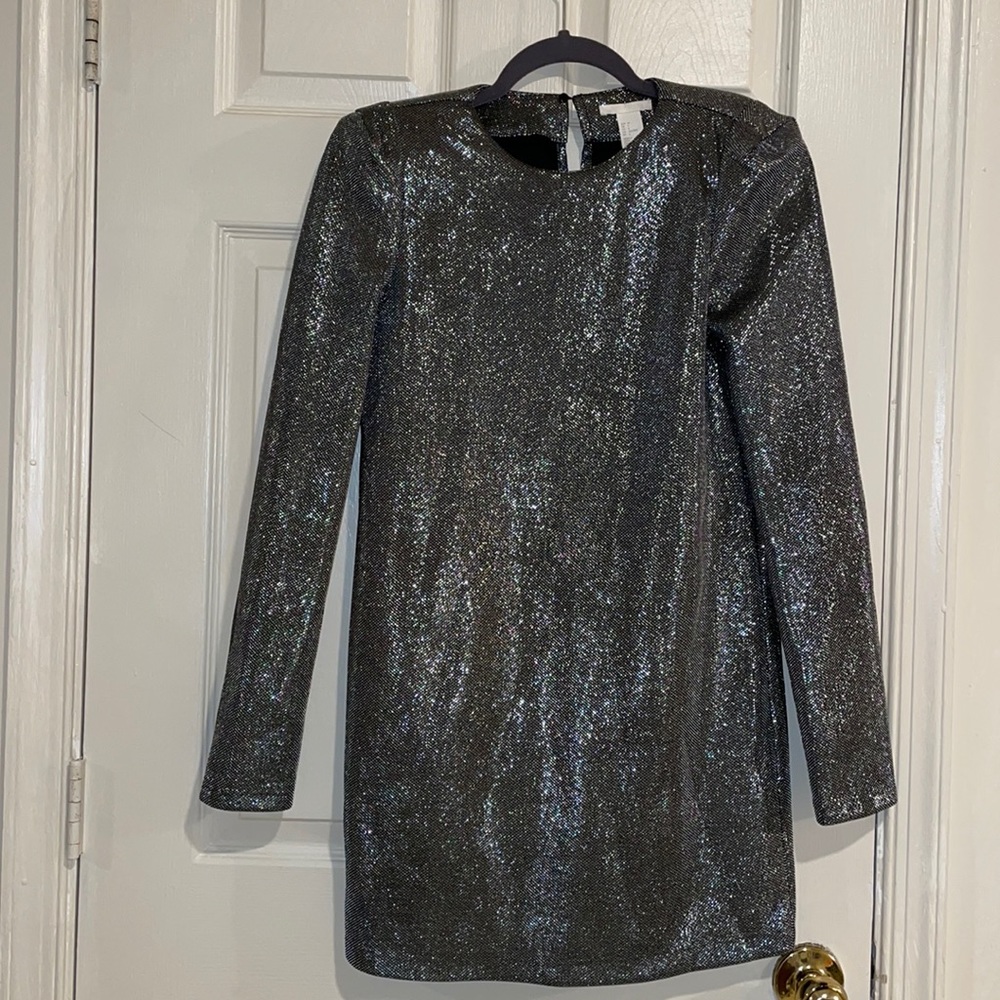 H&M Silver Sparkling Dress